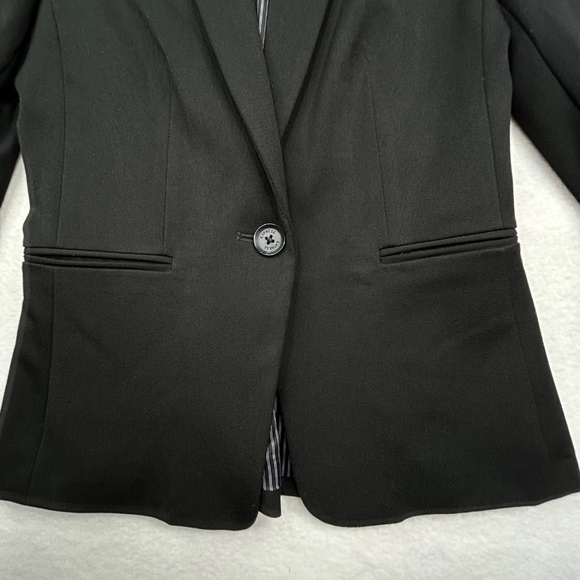 Express Editor Studio Womens Stretch Twill Fitted One Button Blazer size 0 - Picture 3 of 14
